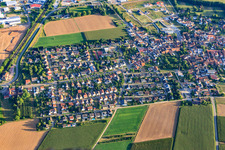 Aerial photograpy of Village view from the north in Rohrbach in the state Rhineland-Palatinate, Germany