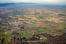 Village view of Steinfeld from the south in Kapsweyer in the state Rhineland-Palatinate, Germany