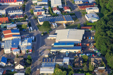 Gäxwald industrial estate with Arnulf Weiller GmbH in Herxheim bei Landau in the state Rhineland-Palatinate, Germany