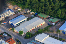 Am Gäxwald industrial estate with Nunnenmann GmbH printing company in Herxheim bei Landau in the state Rhineland-Palatinate, Germany