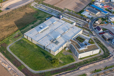 Aerial view of Industrial and commercial area Nord with ITK Engineering GmbH in Ruelzheim in the state Rhineland-Palatinate, Germany