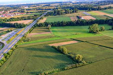 B9 Rheinaue rest area in Leimersheim in the state Rhineland-Palatinate, Germany