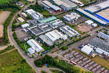 Aerial photograpy of APL Automotive Testing Technology Landau GmbH in Landau in der Pfalz in the state Rhineland-Palatinate, Germany