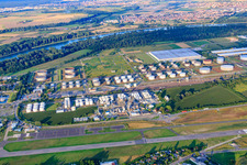 Airport Speyer in Speyer in the state Rhineland-Palatinate, Germany out of the air