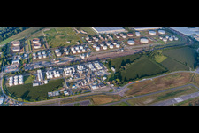 TanQuid fuel depot at the airport in Speyer in the state Rhineland-Palatinate, Germany