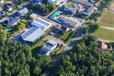 Aerial photograpy of WiCo Production GmbH in Rheinzabern in the state Rhineland-Palatinate, Germany