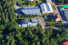 WiCo Production GmbH in Rheinzabern in the state Rhineland-Palatinate, Germany from above