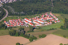 Aerial photograpy of In the beak in Wörth am Rhein in the state Rhineland-Palatinate, Germany