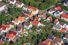 Aerial photograpy of Waldstr in Kandel in the state Rhineland-Palatinate, Germany