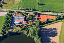 Tennis court of TC 1983 eV Leimersheim in Leimersheim in the state Rhineland-Palatinate, Germany