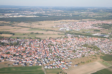 Oblique view of District Sankt Leon in St. Leon-Rot in the state Baden-Wuerttemberg, Germany