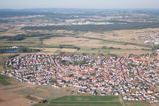 District Sankt Leon in St. Leon-Rot in the state Baden-Wuerttemberg, Germany from above