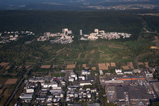 Aerial view of Boxberg/Emmertsgrund in the district Emmertsgrund in Heidelberg in the state Baden-Wuerttemberg, Germany