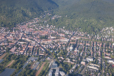 District Handschuhsheim in Heidelberg in the state Baden-Wuerttemberg, Germany from above