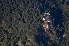 Dossenheim in the state Baden-Wuerttemberg, Germany seen from above