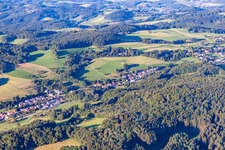 Aerial view of From the southwest in the district Löhrbach in Birkenau in the state Hesse, Germany