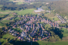 Aerial view of Village view in the district Ober-Abtsteinach in Abtsteinach in the state Hesse, Germany
