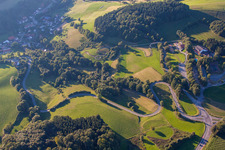 Aerial photograpy of District Kreidach in Wald-Michelbach in the state Hesse, Germany