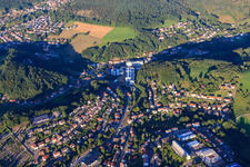 View of the Odenwald from the west in the district Spechtbach in Wald-Michelbach in the state Hesse, Germany
