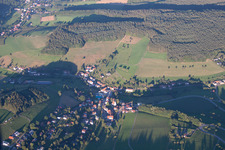 Oblique view of District Güttersbach in Mossautal in the state Hesse, Germany