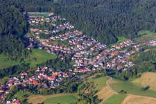 At Wetzelsberg with football pitch in the forest of SV 1898 Unter-Flockenbach e. V in the district Unterflockenbach in Gorxheimertal in the state Hesse, Germany