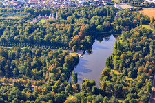Pond in the Schwetzingen Palace Park in Schwetzingen in the state Baden-Wuerttemberg, Germany