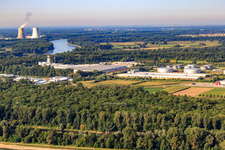 Aerial photograpy of DHL Speyer in Speyer in the state Rhineland-Palatinate, Germany