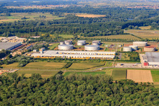 Oblique view of DHL Speyer in Speyer in the state Rhineland-Palatinate, Germany