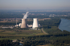 Nuclear power plant Philippsburg in Philippsburg in the state Baden-Wuerttemberg, Germany