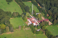 Riding stable on the edge of the forest in Bellheim in the state Rhineland-Palatinate, Germany