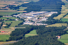 Horst industrial area from the east in the district Minderslachen in Kandel in the state Rhineland-Palatinate, Germany