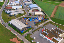 Drone image of KÖMPF Recycling Center & Container Service in Calw in the state Baden-Wuerttemberg, Germany