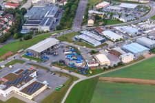 KÖMPF Recycling Center & Container Service in Calw in the state Baden-Wuerttemberg, Germany from the drone perspective
