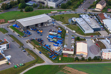 KÖMPF Recycling Center & Container Service in Calw in the state Baden-Wuerttemberg, Germany from a drone