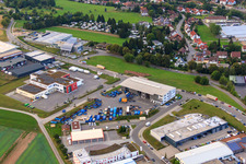 KÖMPF Recycling Center & Container Service in Calw in the state Baden-Wuerttemberg, Germany from above