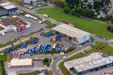 KÖMPF Recycling Center & Container Service in Calw in the state Baden-Wuerttemberg, Germany out of the air