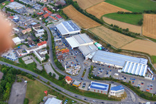 Aerial photograpy of Kömpf Construction Center GmbH in Calw in the state Baden-Wuerttemberg, Germany