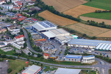 Kömpf Construction Center GmbH in Calw in the state Baden-Wuerttemberg, Germany from above