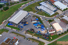 KÖMPF Recycling Center & Container Service in Calw in the state Baden-Wuerttemberg, Germany from the drone perspective