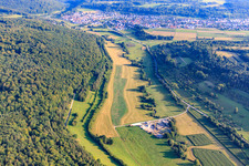 Sewage treatment plant in the Würmtal in the district Lehenweiler in Aidlingen in the state Baden-Wuerttemberg, Germany