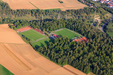 Tennis and sports courts of TV Darmsheim 1908 eV at Eichelbergweg in the district Darmsheim in Sindelfingen in the state Baden-Wuerttemberg, Germany