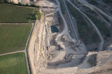 Aerial view of Quarry Sindelfingen-Darmsheim in the district Darmsheim in Sindelfingen in the state Baden-Wuerttemberg, Germany