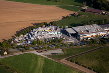 Mühlackerstraße, Kömpf company in the district Darmsheim in Sindelfingen in the state Baden-Wuerttemberg, Germany from a drone