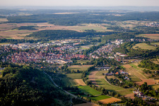 Town View of the streets and houses of the residential areas in Weil der Stadt in the state Baden-Wurttemberg, Germany
