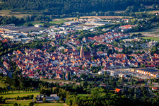 Old Town area and city center in Weil der Stadt in the state Baden-Wurttemberg, Germany