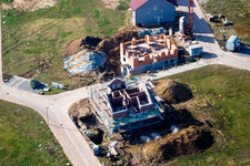 New development area NE, Im Unterfeld in the district Schaidt in Wörth am Rhein in the state Rhineland-Palatinate, Germany seen from above