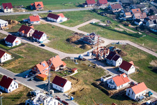 New development area NE, Im Unterfeld in the district Schaidt in Wörth am Rhein in the state Rhineland-Palatinate, Germany from the plane