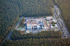 KIT North in the district Leopoldshafen in Eggenstein-Leopoldshafen in the state Baden-Wuerttemberg, Germany from a drone