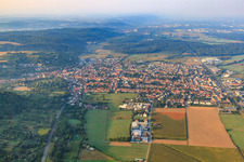 Aerial view of View of the town from the north in Weingarten in the state Baden-Wuerttemberg, Germany