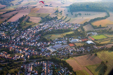 District Jöhlingen in Walzbachtal in the state Baden-Wuerttemberg, Germany seen from above